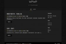 WordPress免费黑酷简洁主题 Blackoot Lite